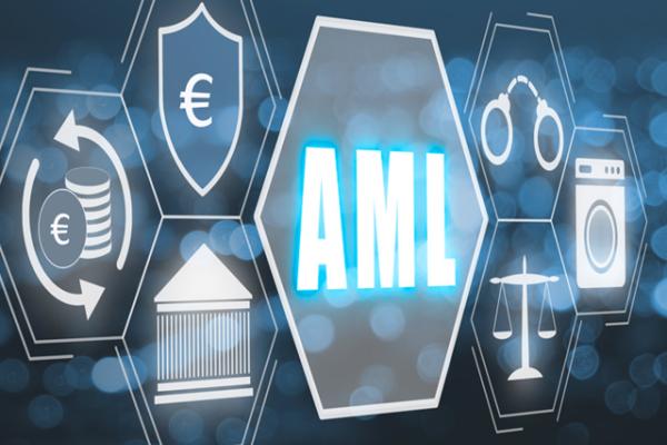 AML, Anti Money Laundering Financial Bank Business Concept